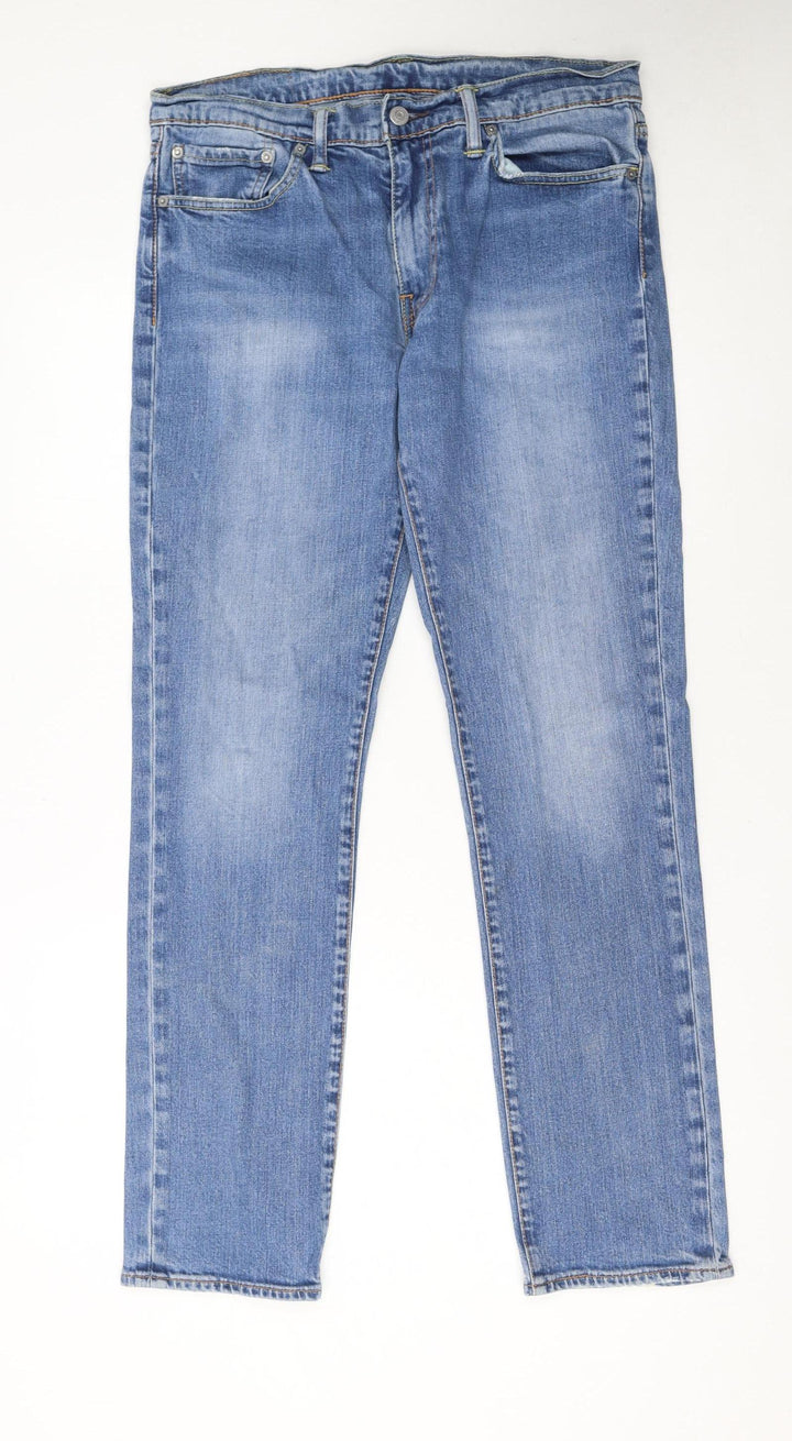 Levi's Men's Blue Regular Fit Straight Denim Jeans 34W 32L
