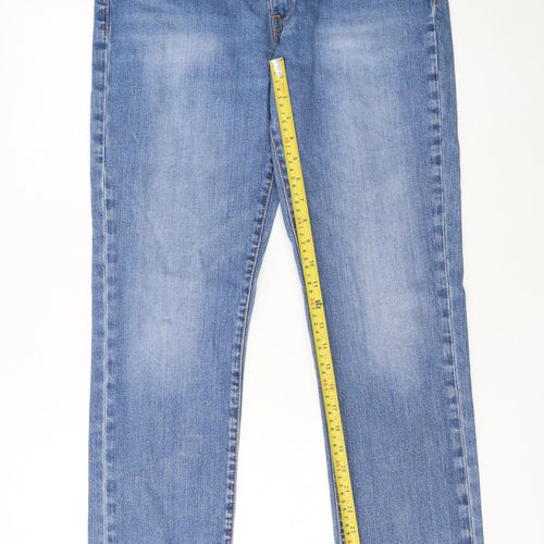 Levi's Men's Blue Regular Fit Straight Denim Jeans 34W 32L