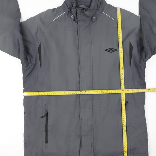 Umbro Men's Grey XL Windbreaker Activewear Jacket