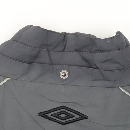 Umbro Men's Grey XL Windbreaker Activewear Jacket