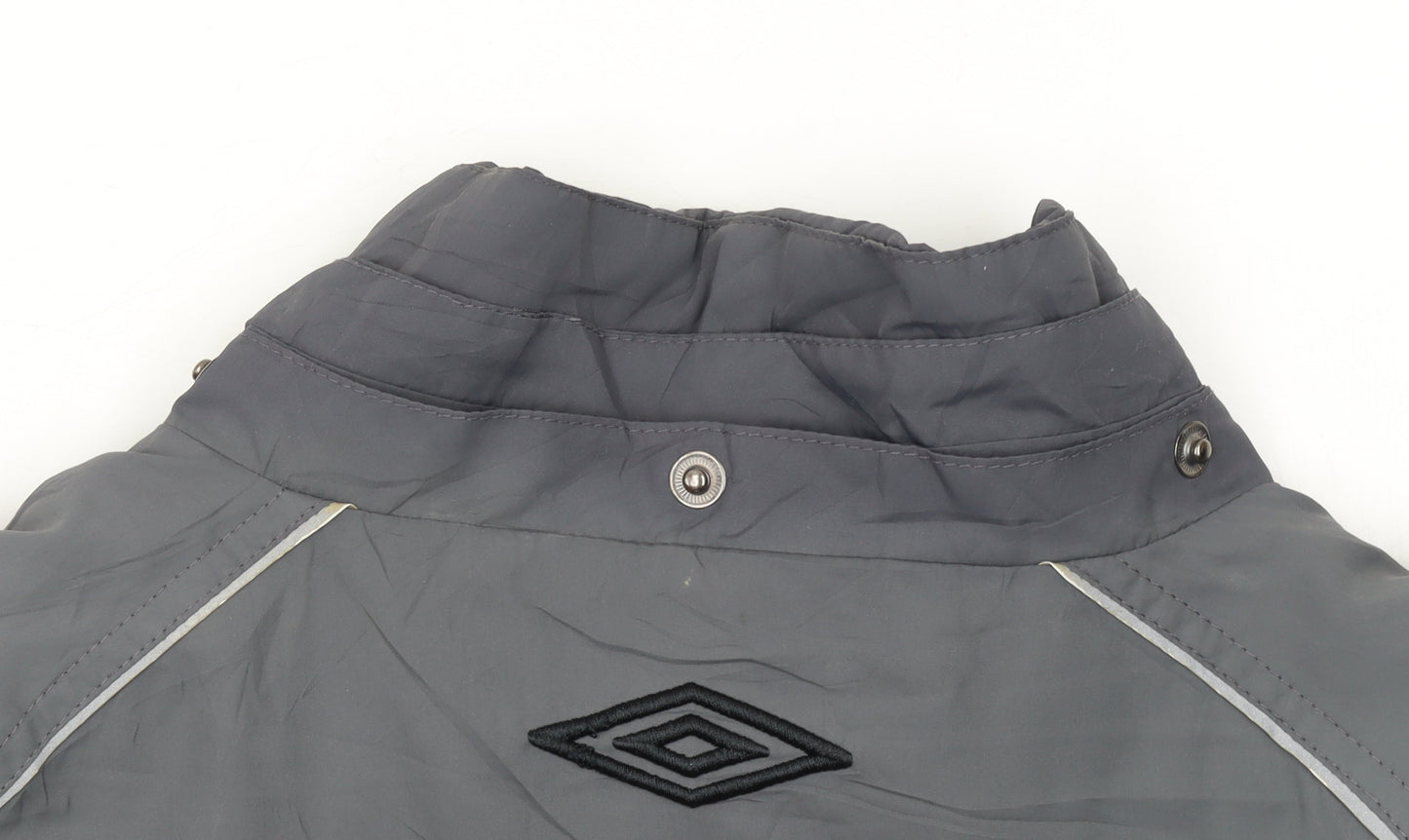 Umbro Men's Grey XL Windbreaker Activewear Jacket