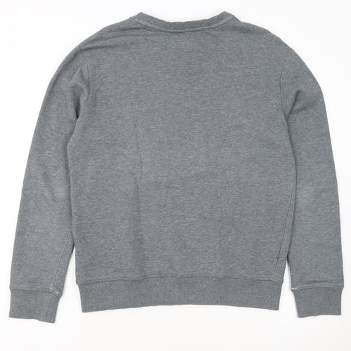 Calvin Klein Jeans Men's Grey Crew Neck Logo Sweatshirt Size S