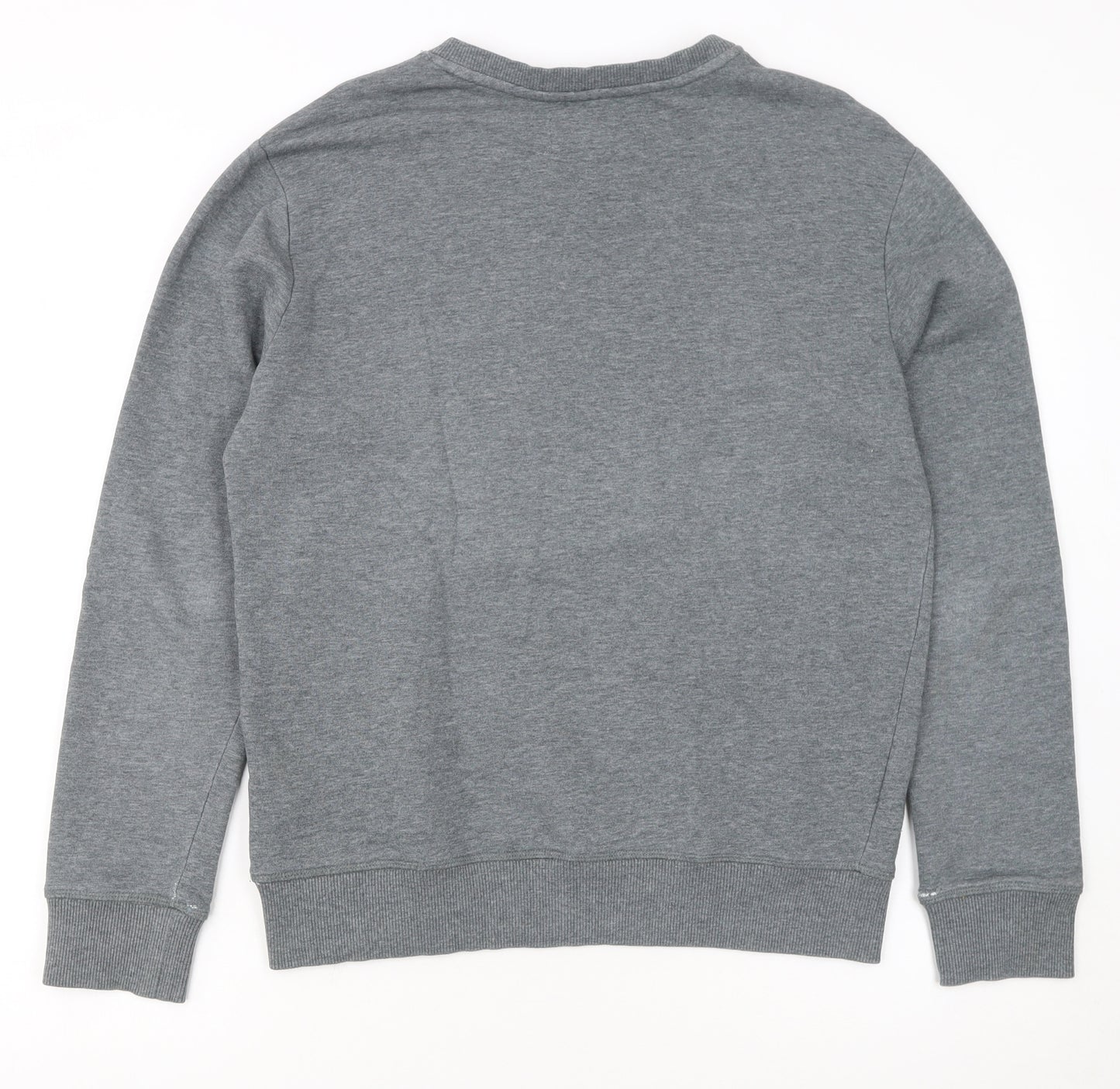 Calvin Klein Jeans Men's Grey Crew Neck Logo Sweatshirt Size S