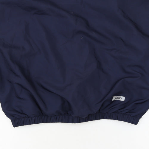 Asics Women's Navy Pullover Sweatshirt L Polyester Sports Top