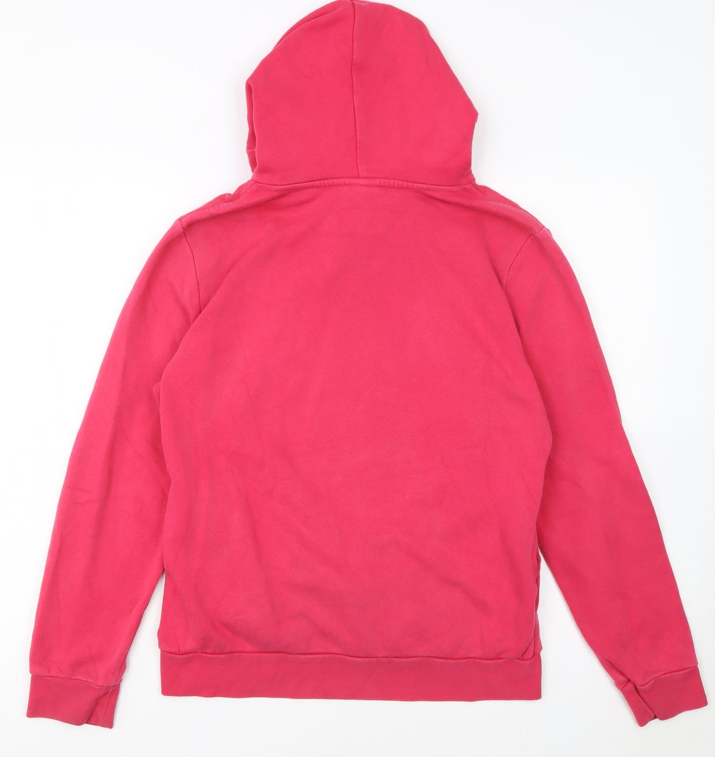 Adidas Womens Pink Pullover Hoodie Size M 12-14 Cotton Blend