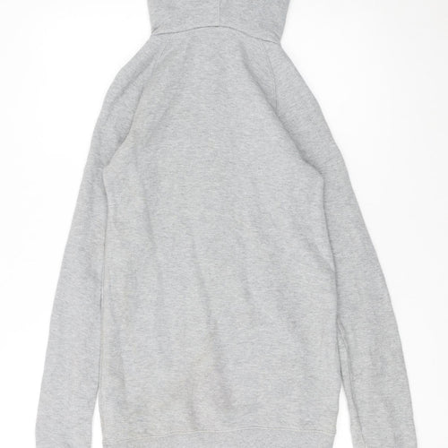 Nike Womens Grey XS 1/4 Zip Hooded Sweatshirt