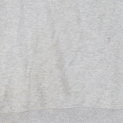 Nike Womens Grey XS 1/4 Zip Hooded Sweatshirt