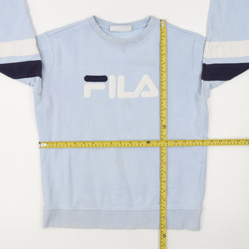 FILA Women's Light Blue Crew Neck Pullover Sweatshirt Size S