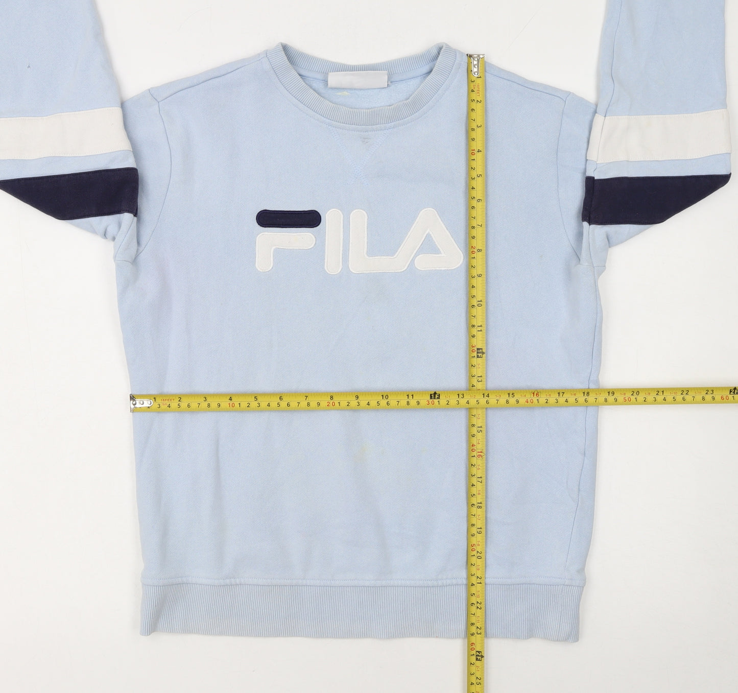 FILA Women's Light Blue Crew Neck Pullover Sweatshirt Size S