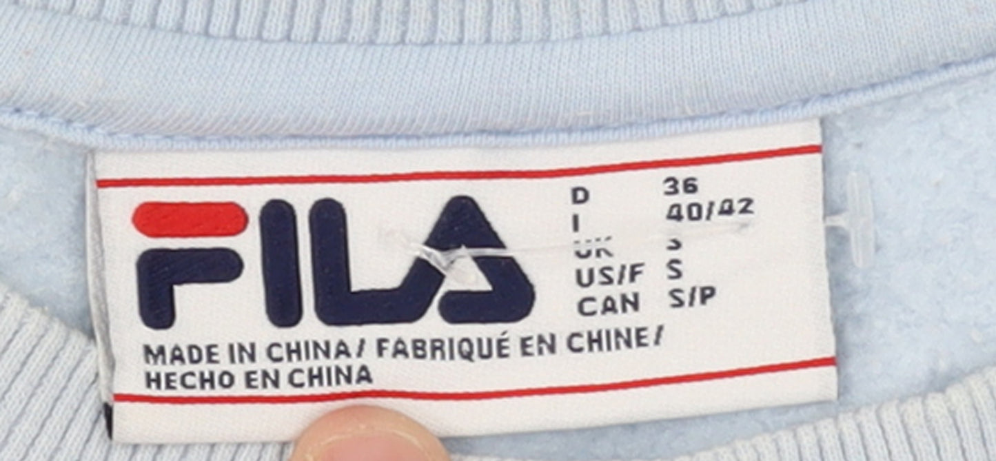 FILA Women's Light Blue Crew Neck Pullover Sweatshirt Size S