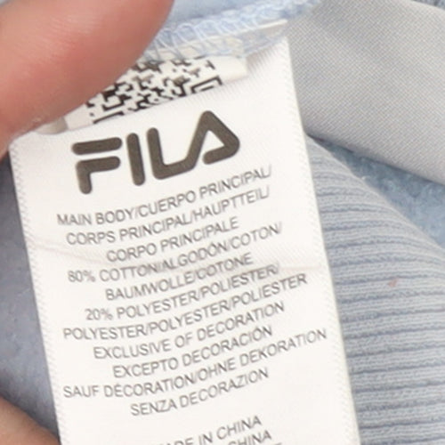 FILA Women's Light Blue Crew Neck Pullover Sweatshirt Size S