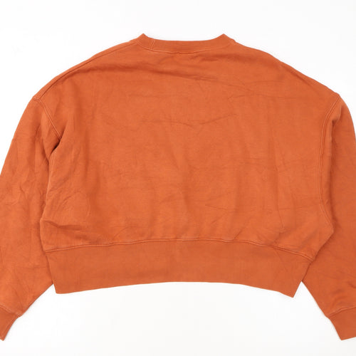 Nike Women’s Rust Orange Cropped Pullover Sweatshirt XS