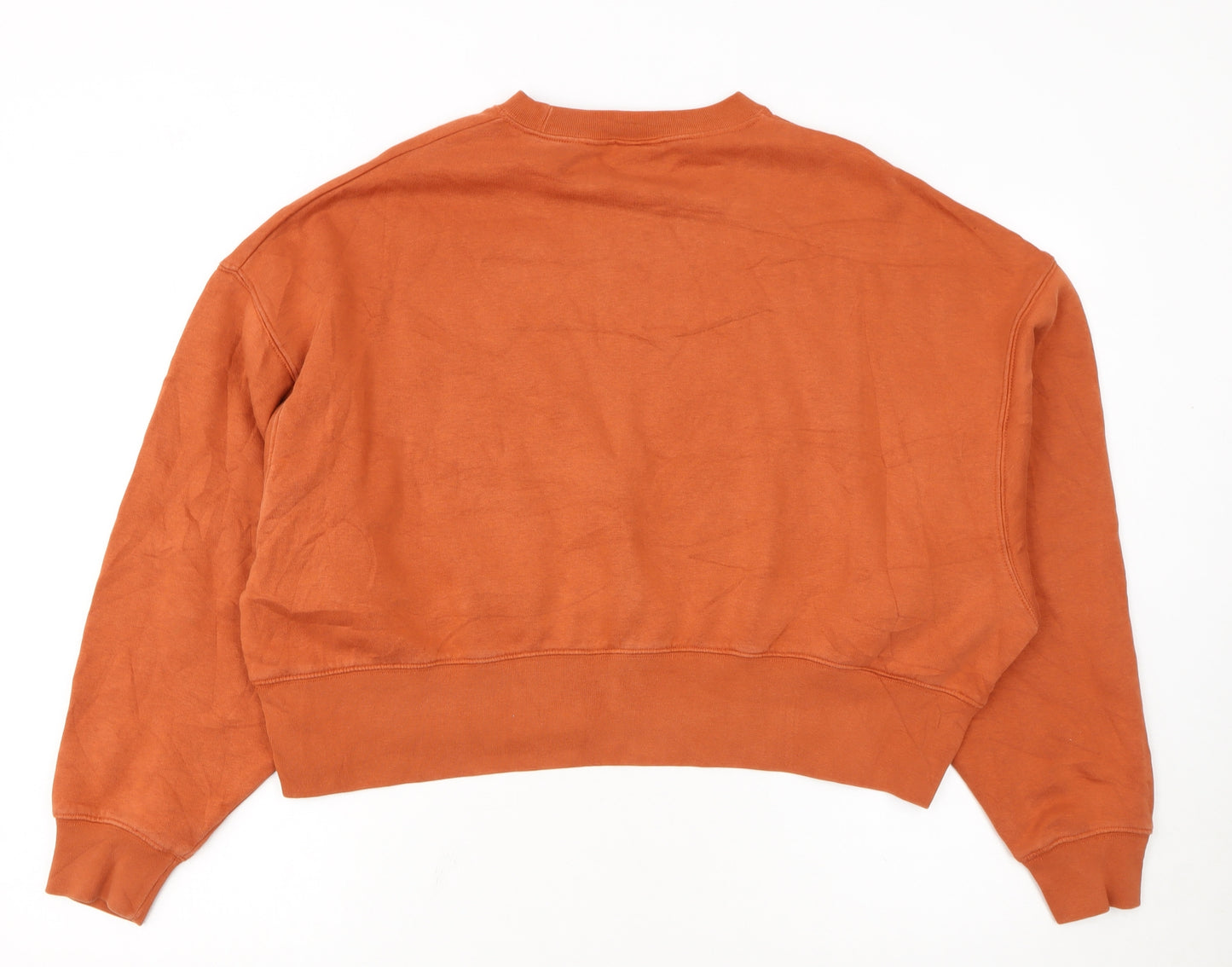 Nike Women’s Rust Orange Cropped Pullover Sweatshirt XS