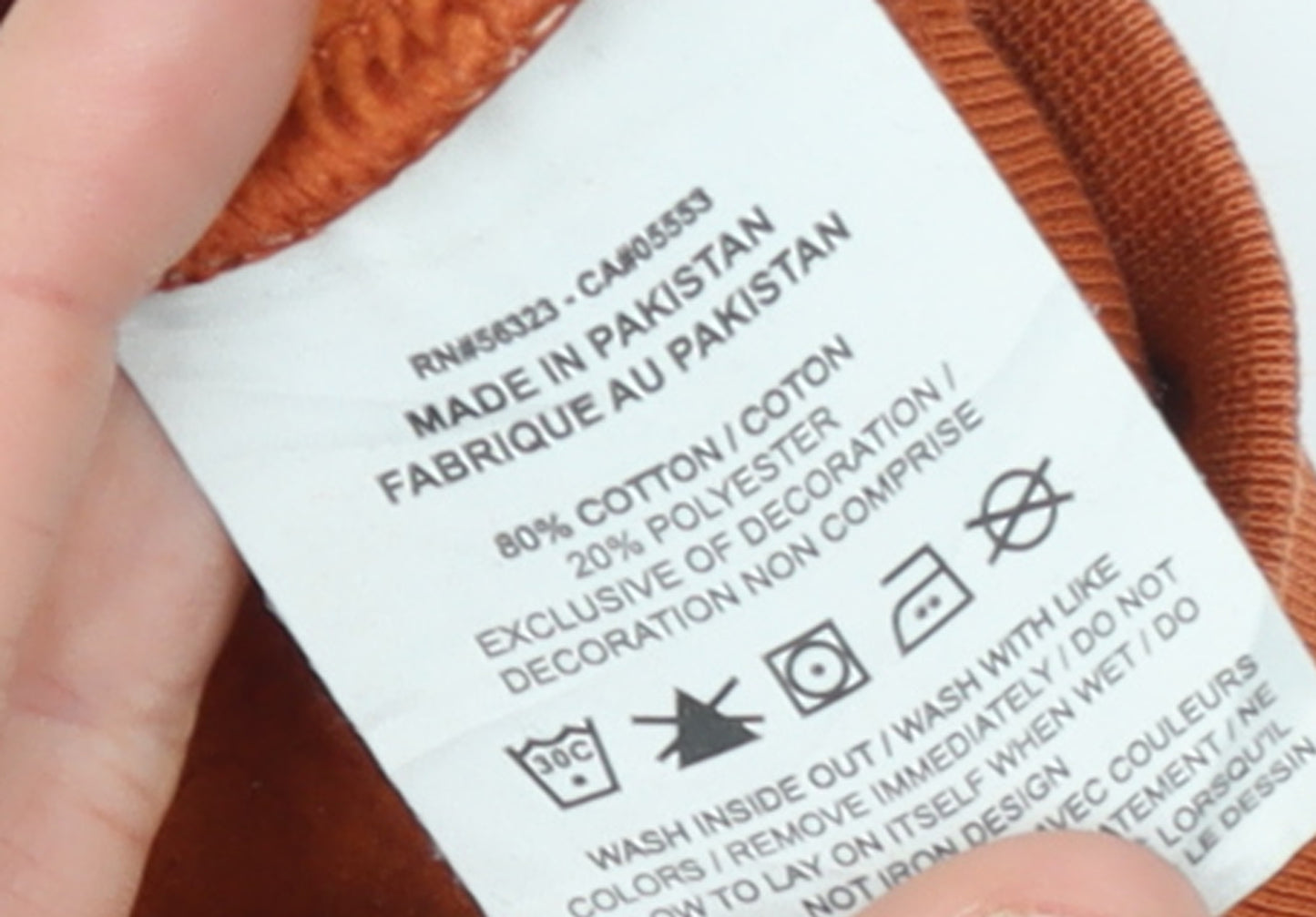 Nike Women’s Rust Orange Cropped Pullover Sweatshirt XS