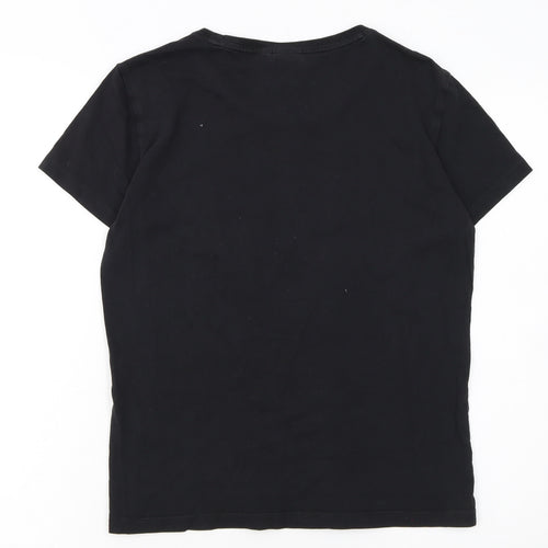 adidas Originals Women's Black Size 16 Crew Neck Short Sleeve T-Shirt