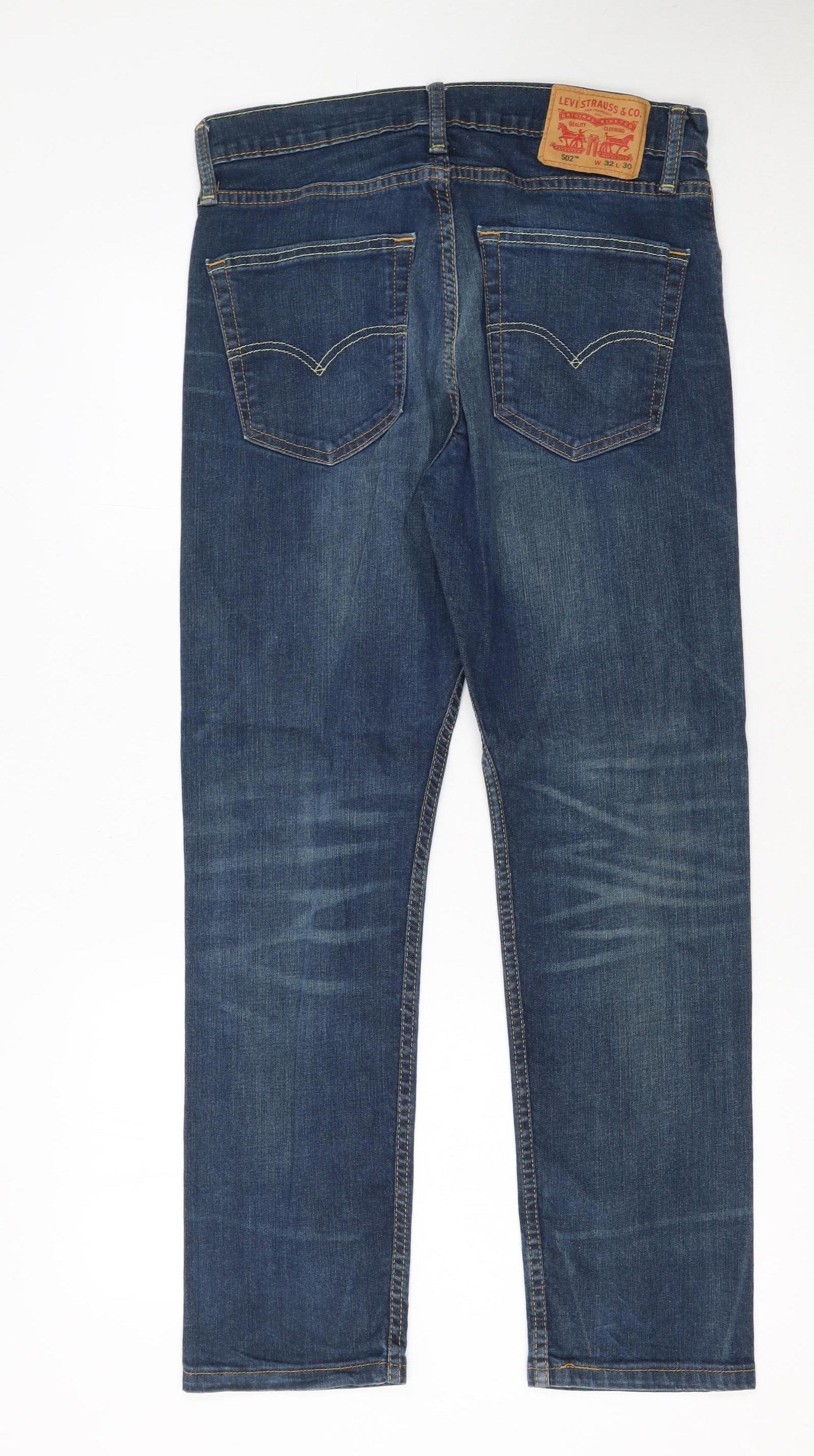 Levi's 502 Men's Blue Denim Straight Fit Jeans W32 L30