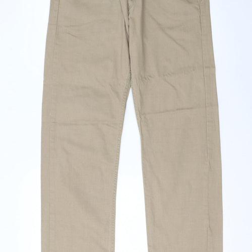 Levi's Men's Beige 505 Straight Denim Jeans W34 L34 Regular Fit