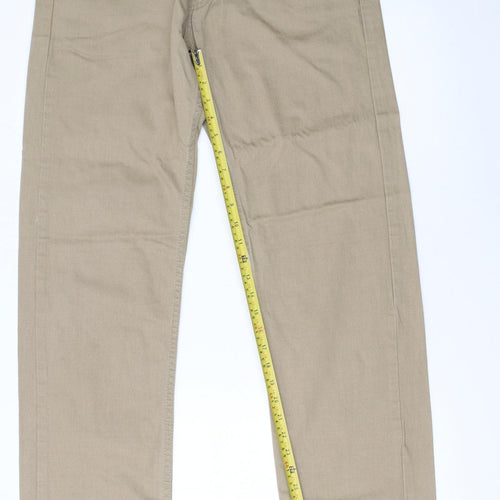 Levi's Men's Beige 505 Straight Denim Jeans W34 L34 Regular Fit