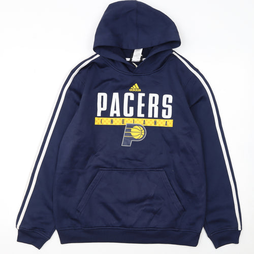 Adidas Boys Blue Indiana Pacers Pullover Hoodie XL 18 Years Basketball