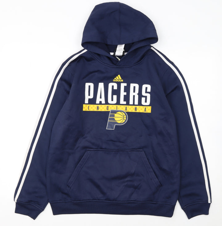 Adidas Boys Blue Indiana Pacers Pullover Hoodie XL 18 Years Basketball