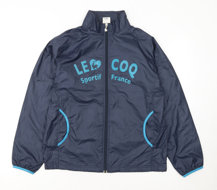 Le Coq Sportif Boys Blue Full Zip Track Jacket Size 12-13 Years