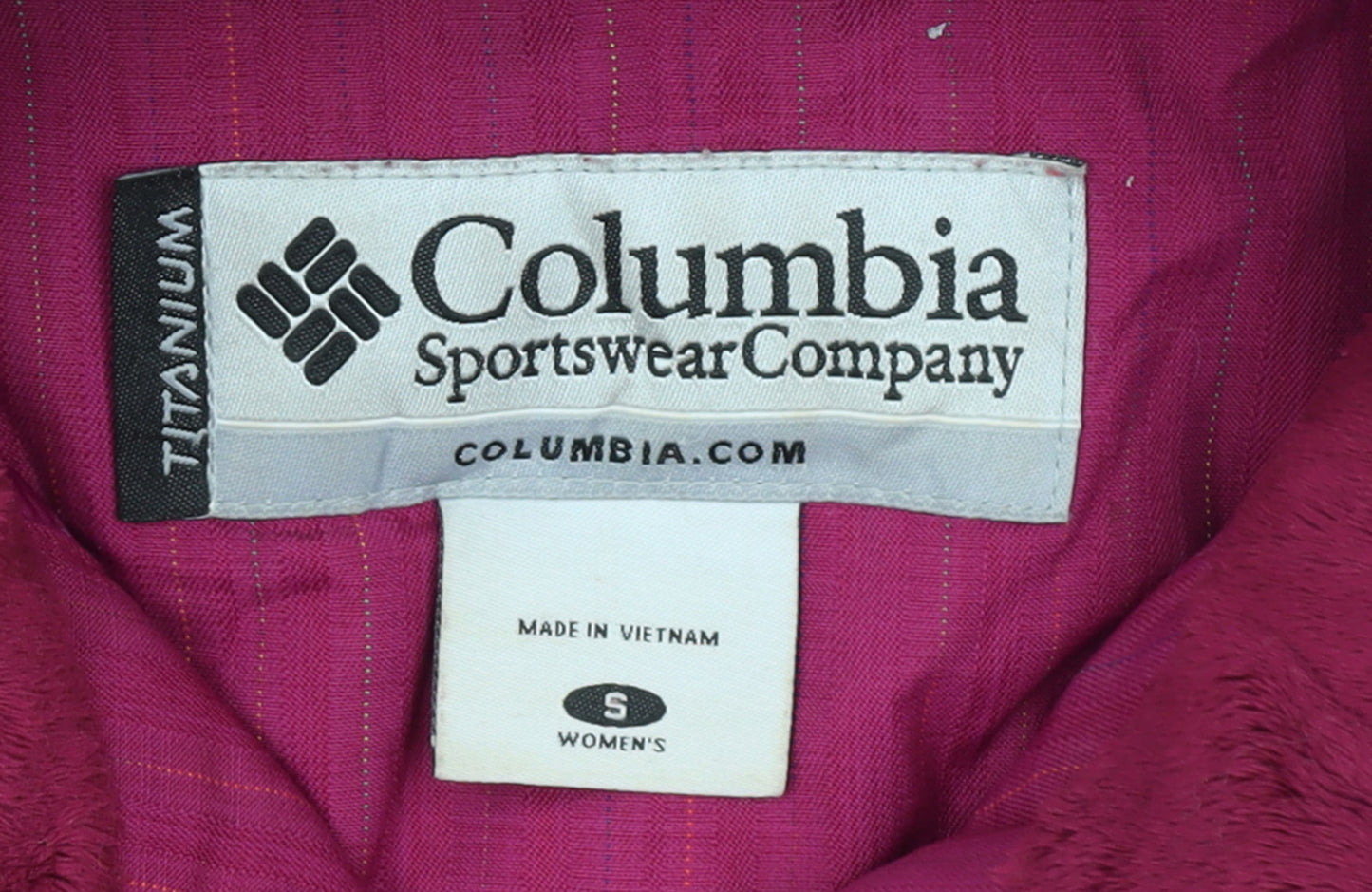 Columbia Women’s Pink Hooded Waterproof Parka Jacket Size S