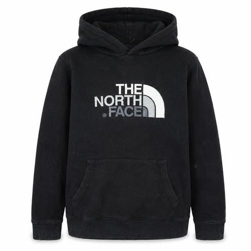 The North Face Girls Black XL Pullover Hoodie with Logo Print