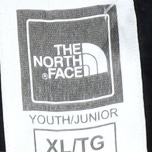 The North Face Girls Black XL Pullover Hoodie with Logo Print