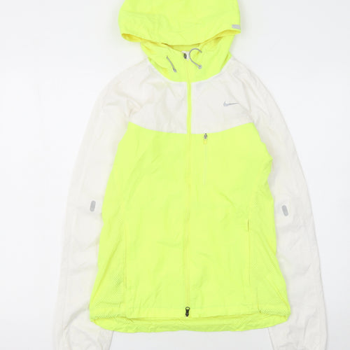 Nike Womens Yellow XS Lightweight Running Windbreaker Jacket