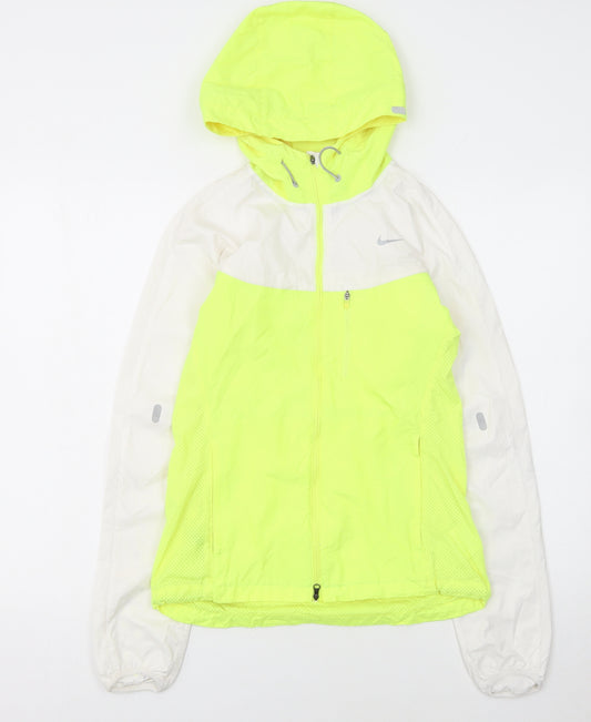 Nike Womens Yellow XS Lightweight Running Windbreaker Jacket