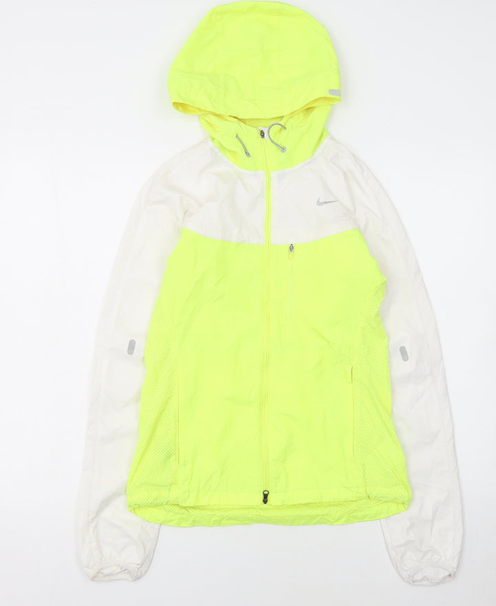 Nike Womens Yellow XS Lightweight Running Windbreaker Jacket