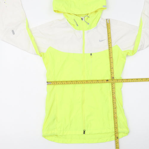 Nike Womens Yellow XS Lightweight Running Windbreaker Jacket