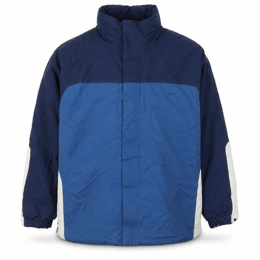 Nike Men Blue Navy Windbreaker Jacket Size M Waterproof Nylon