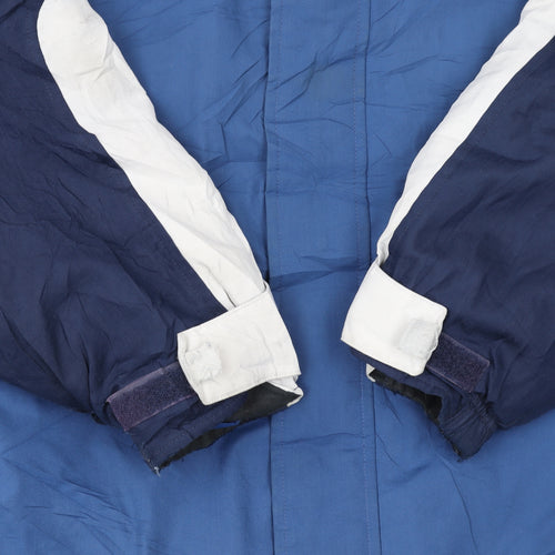 Nike Men Blue Navy Windbreaker Jacket Size M Waterproof Nylon