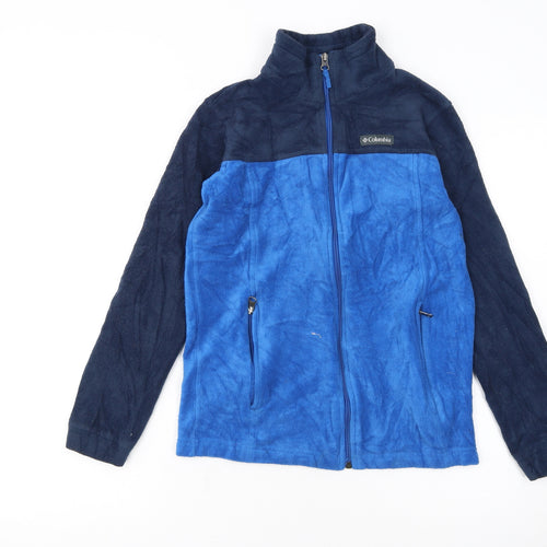 Columbia Boys Blue Fleece Full Zip Outdoor Jacket Size L