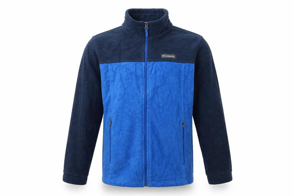 Columbia Boys Blue Fleece Full Zip Outdoor Jacket Size L