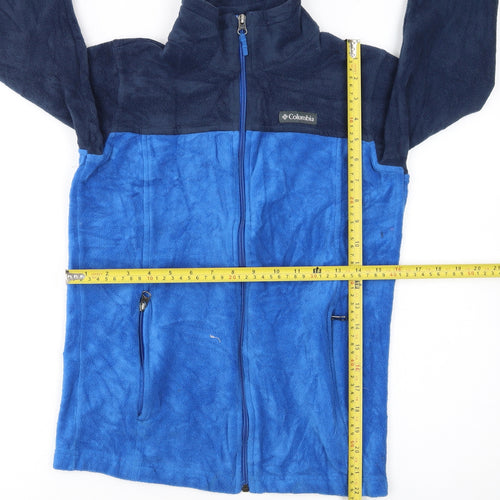 Columbia Boys Blue Fleece Full Zip Outdoor Jacket Size L