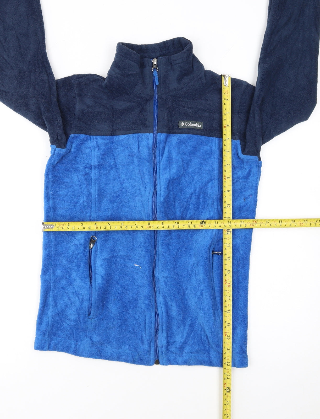Columbia Boys Blue Fleece Full Zip Outdoor Jacket Size L