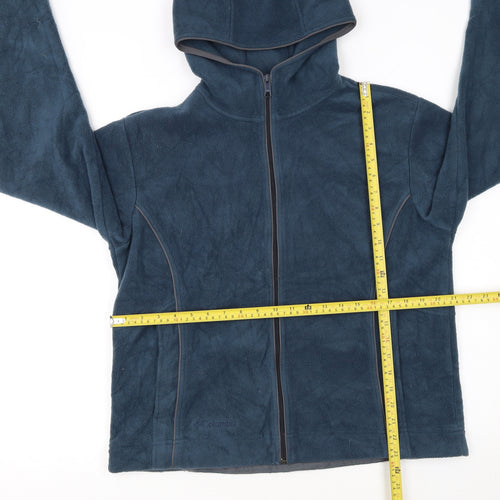 Columbia Women's Blue Fleece Full Zip Hoodie XL Warm Casual