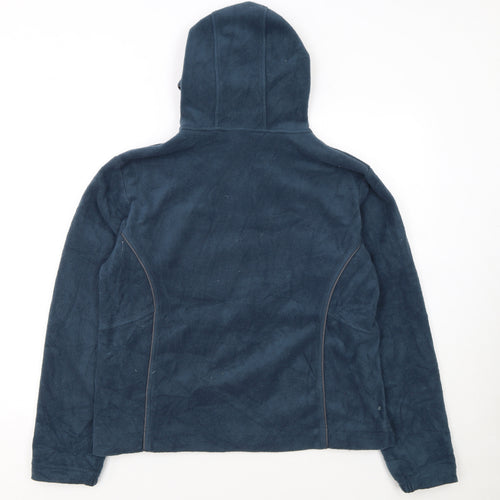 Columbia Women's Blue Fleece Full Zip Hoodie XL Warm Casual