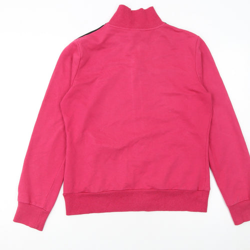 Reebok Women's Pink Track Jacket L Colourblock Full Zip Sportswear