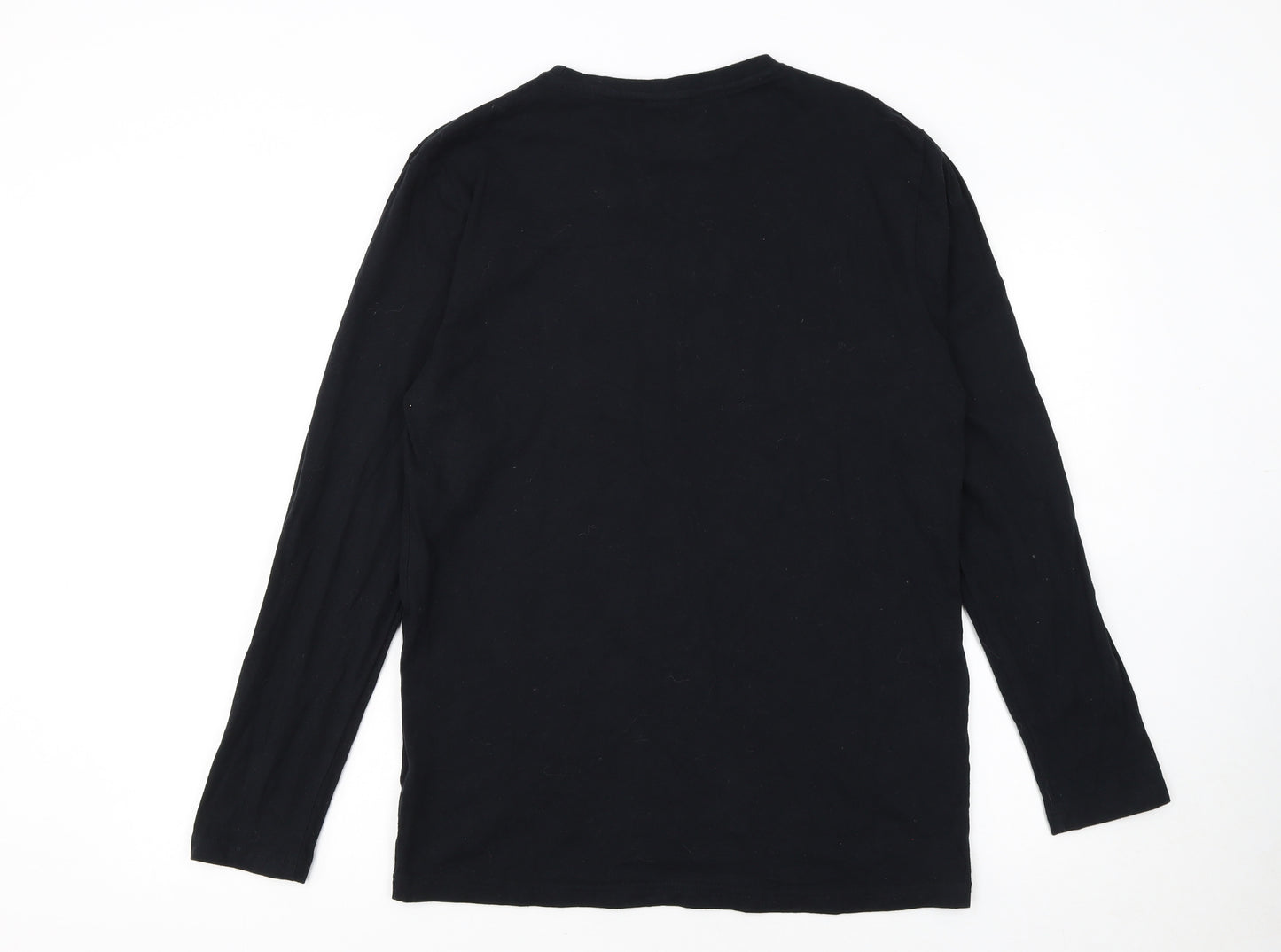 Ellesse Men's Black Long Sleeve Crew Neck T-Shirt Size S