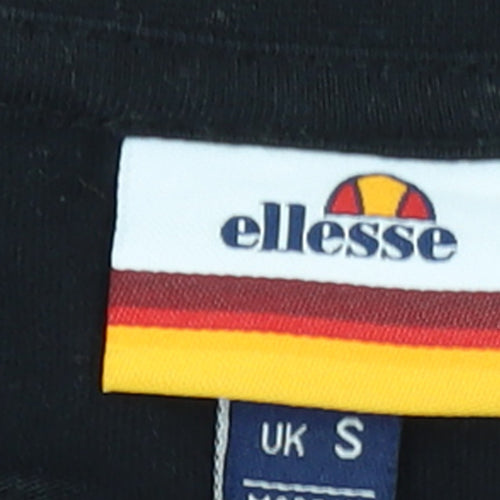 Ellesse Men's Black Long Sleeve Crew Neck T-Shirt Size S
