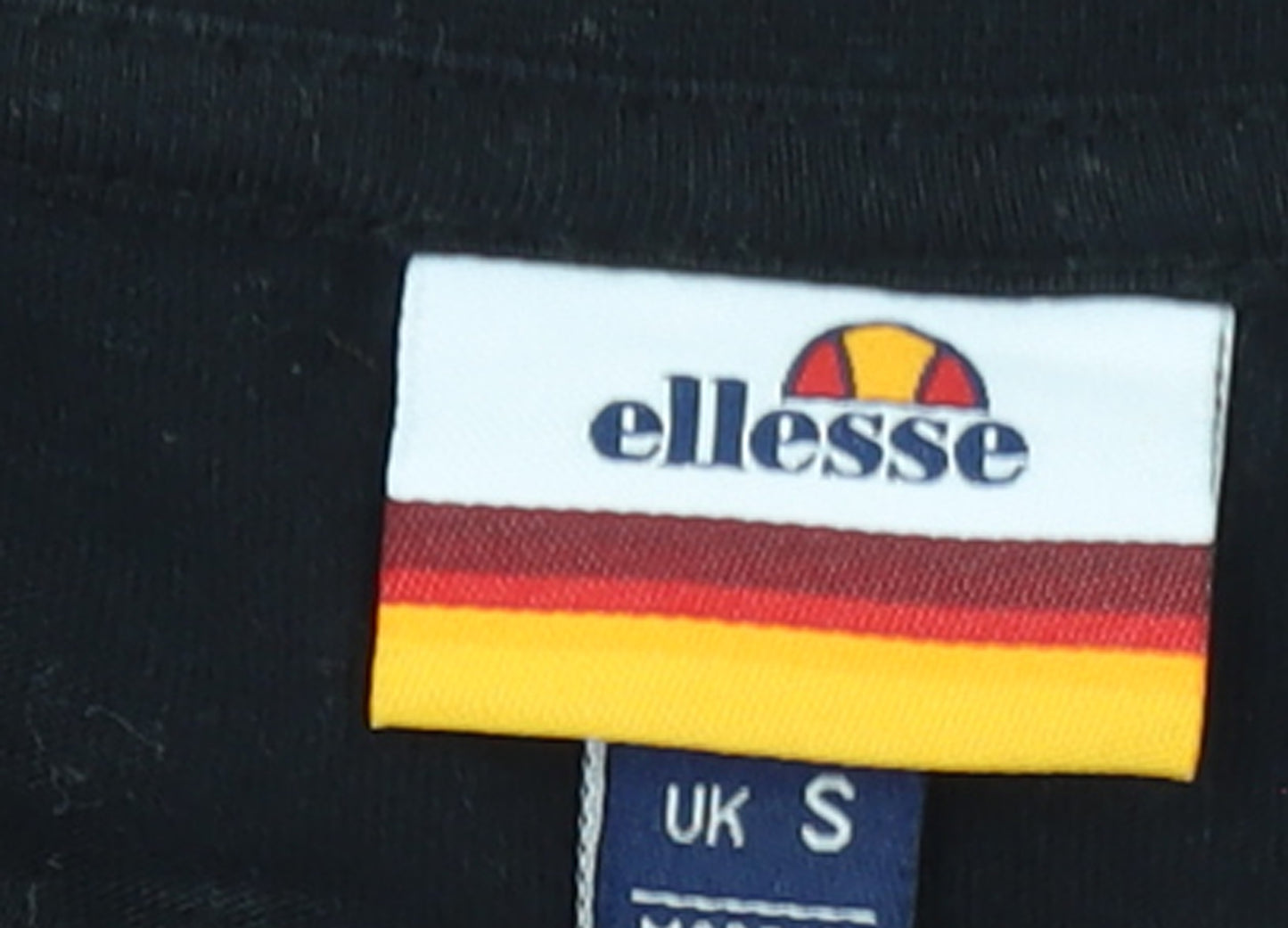 Ellesse Men's Black Long Sleeve Crew Neck T-Shirt Size S