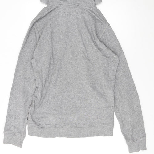 Dickies Women's Grey Pullover Hoodie Medium Authentic Logo Graphic