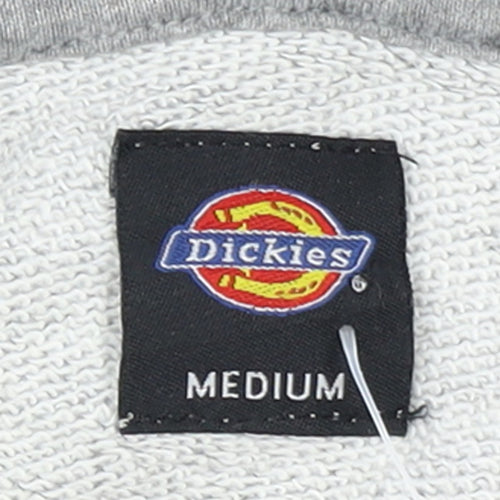 Dickies Women's Grey Pullover Hoodie Medium Authentic Logo Graphic