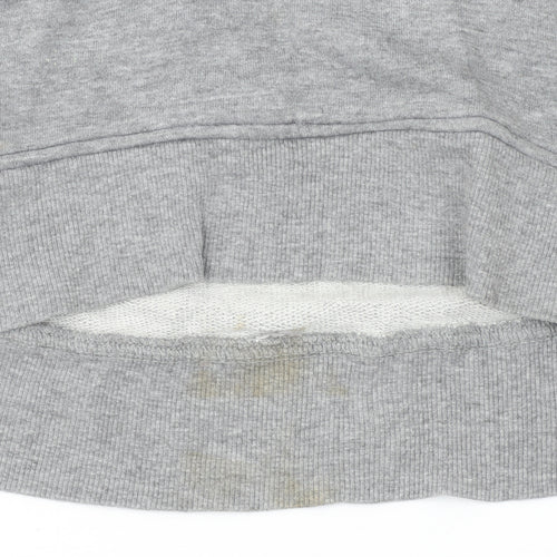 Dickies Women's Grey Pullover Hoodie Medium Authentic Logo Graphic
