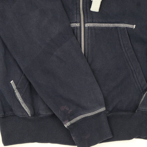 Adidas Originals Womens Navy Full Zip Hoodie Size 12