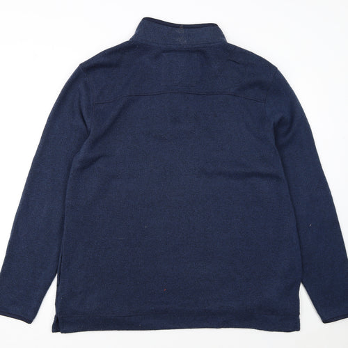 Weird Fish Men's Blue XL 1/4 Zip Fleece Pullover Sweatshirt