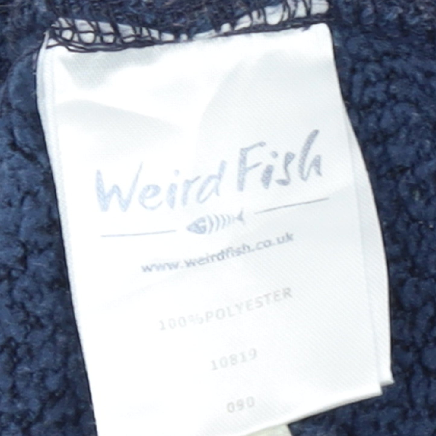 Weird Fish Men's Blue XL 1/4 Zip Fleece Pullover Sweatshirt